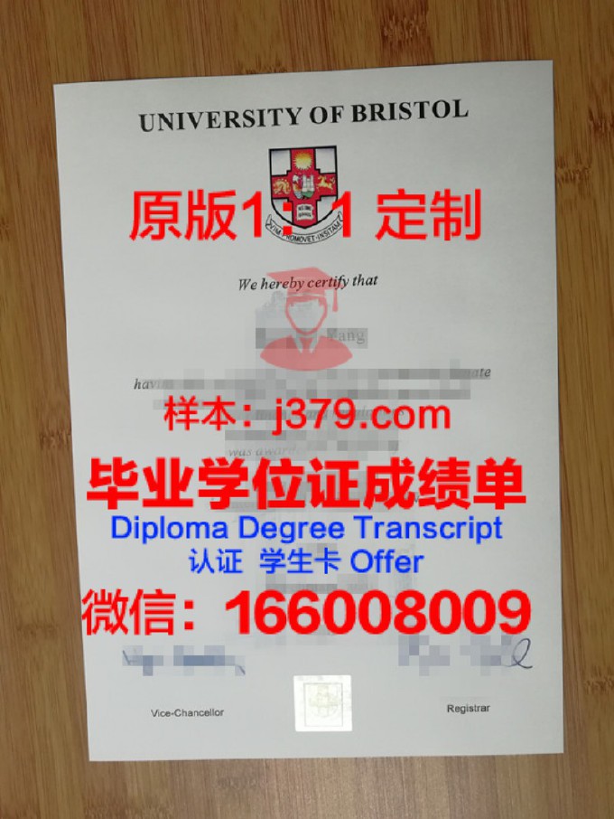 布里斯托大学毕业证样品University of Bristol Diploma