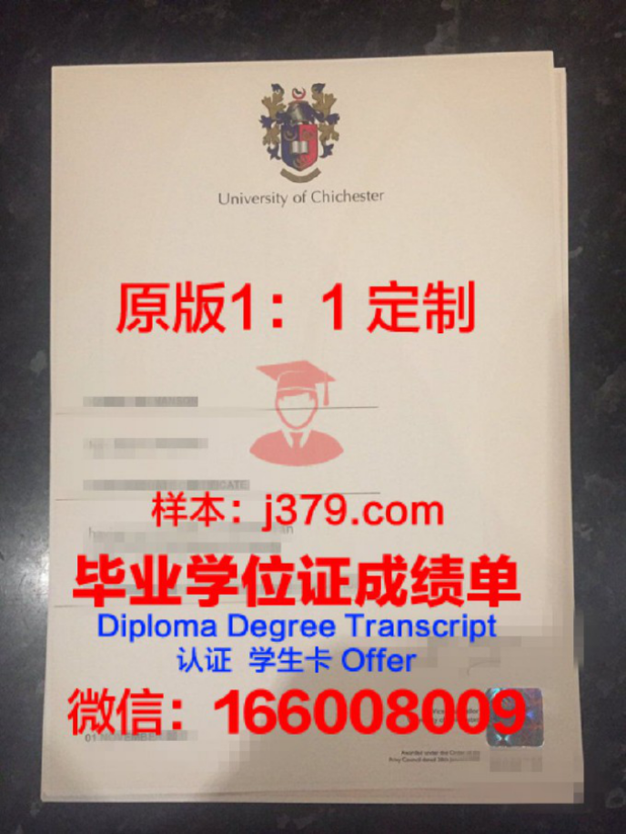 奇切斯特大学毕业证Diploma文凭成绩单