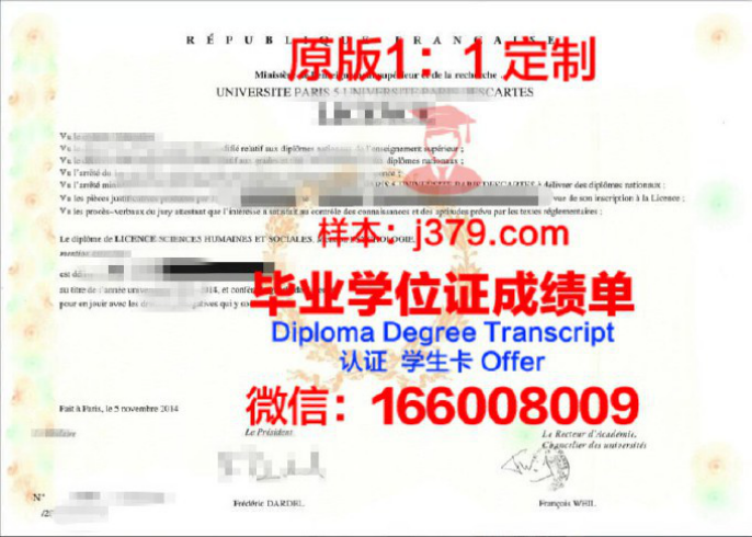 法国巴黎综合理工大学毕业证 école Polytechnique diploma