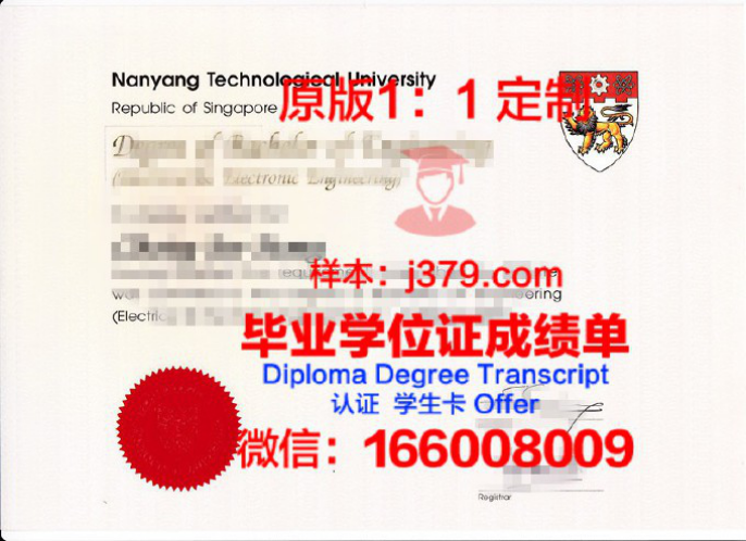 新加坡南洋理工学院毕业证成绩单 NanYang Polytechnic diploma