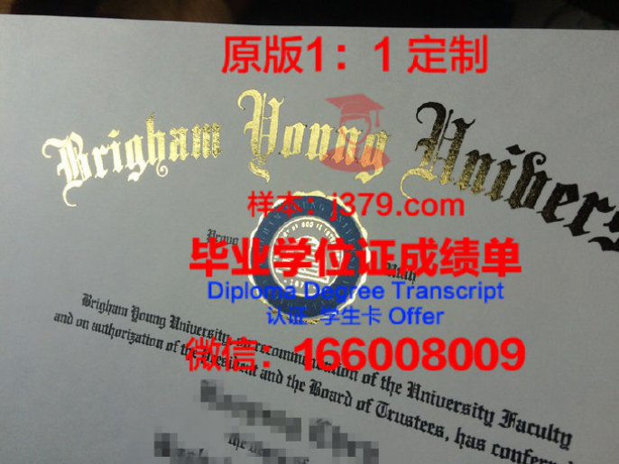 杨百翰大学 diploma 毕业证