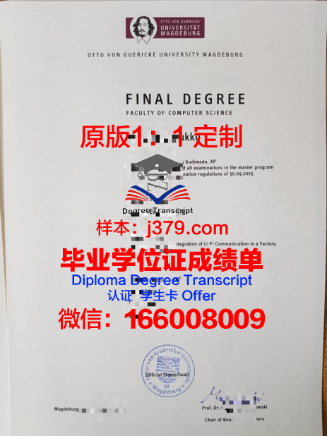 马格德堡大学毕业证高清图(马格德堡大学相当于国内什么大学)