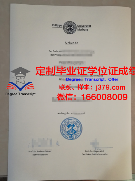 马尔堡大学毕业文凭