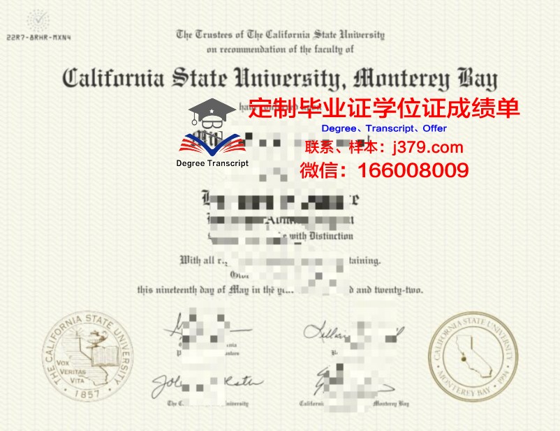 米德尔伯里学院蒙特雷国际研究学院毕业证书模板(蒙特雷奖学金)