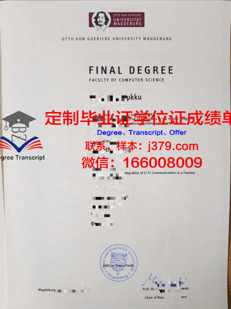 马格德堡大学毕业证案例(马格德堡大学相当于国内什么大学)