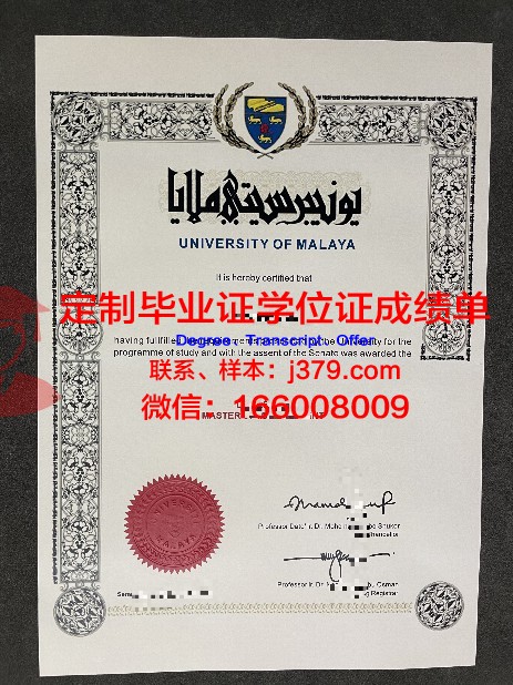 马来亚大学毕业证diploma