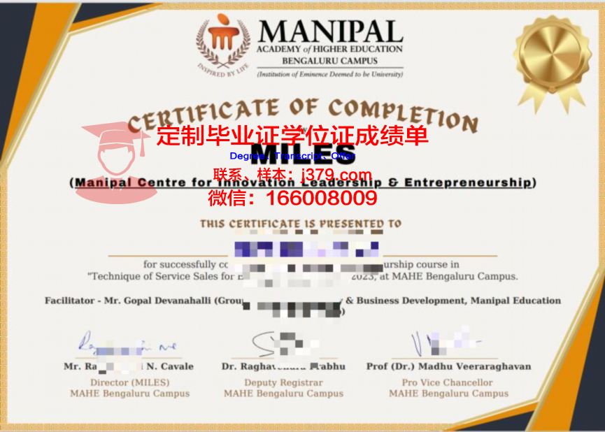 马尼帕尔国际大学本科毕业证 Manipal International University diploma