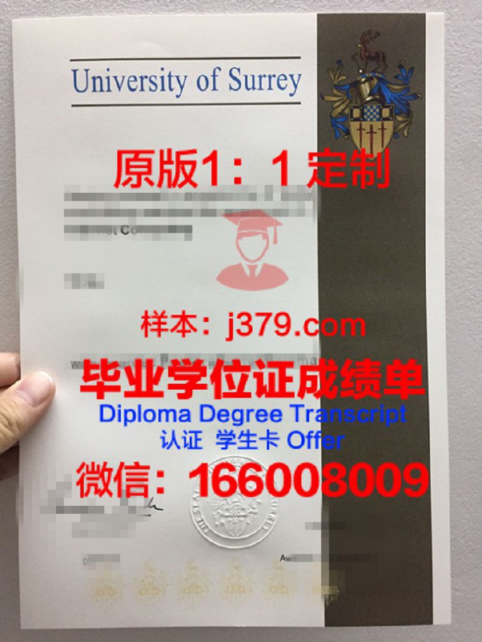 萨里大学毕业证Diploma文凭成绩单